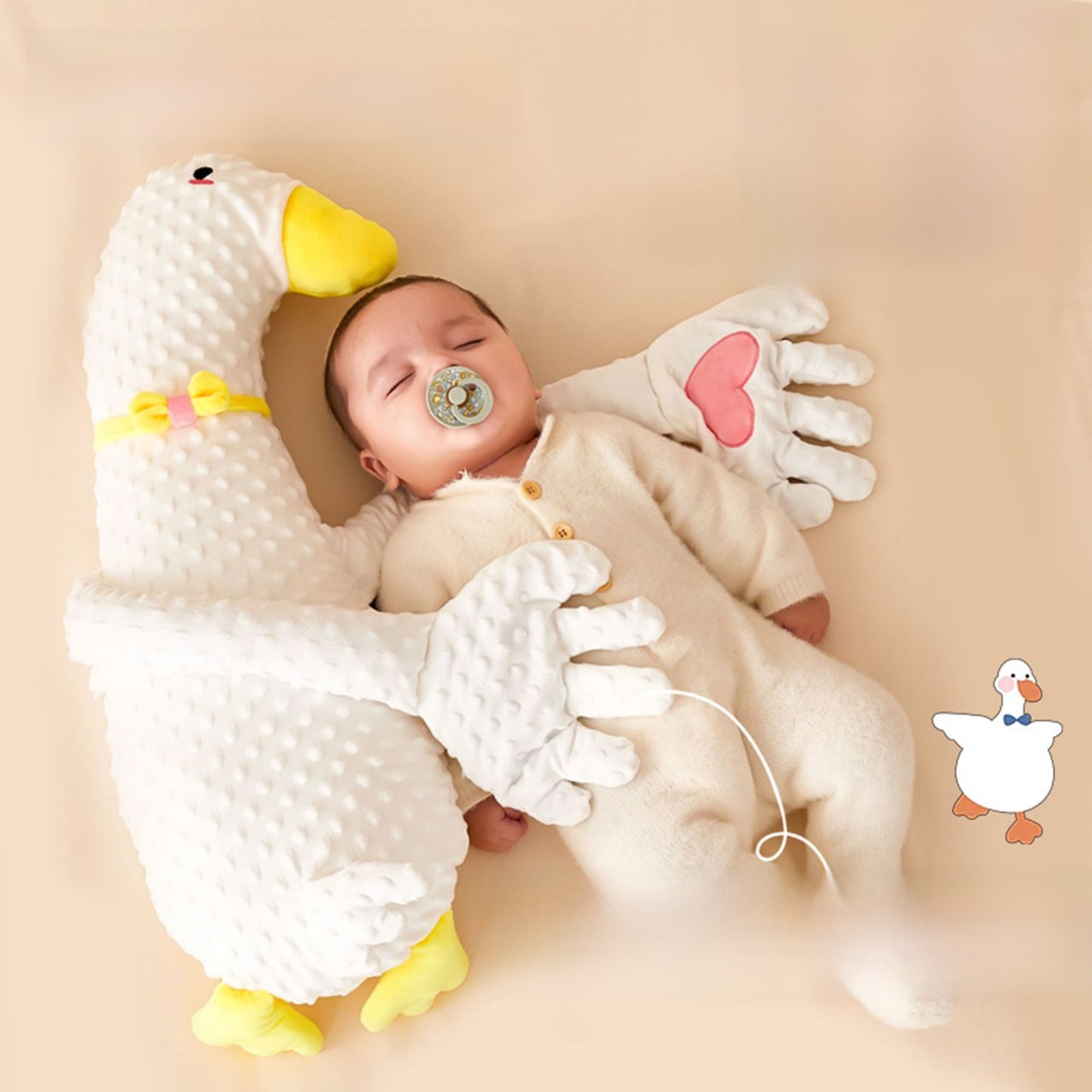 Smart Baby Soothing Patting Pillow™ | Anti-Startle Comfort Plush for Newborns & Toddlers (0–3 Years)