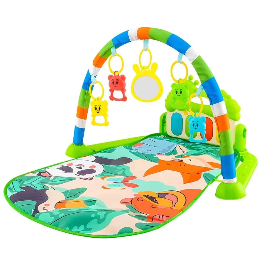 Baby Music Rack Play Mat Kids Piano Keyboard Carpet Gym Crawling Activity Baby Rug Early Educational Toy for Infant Gift