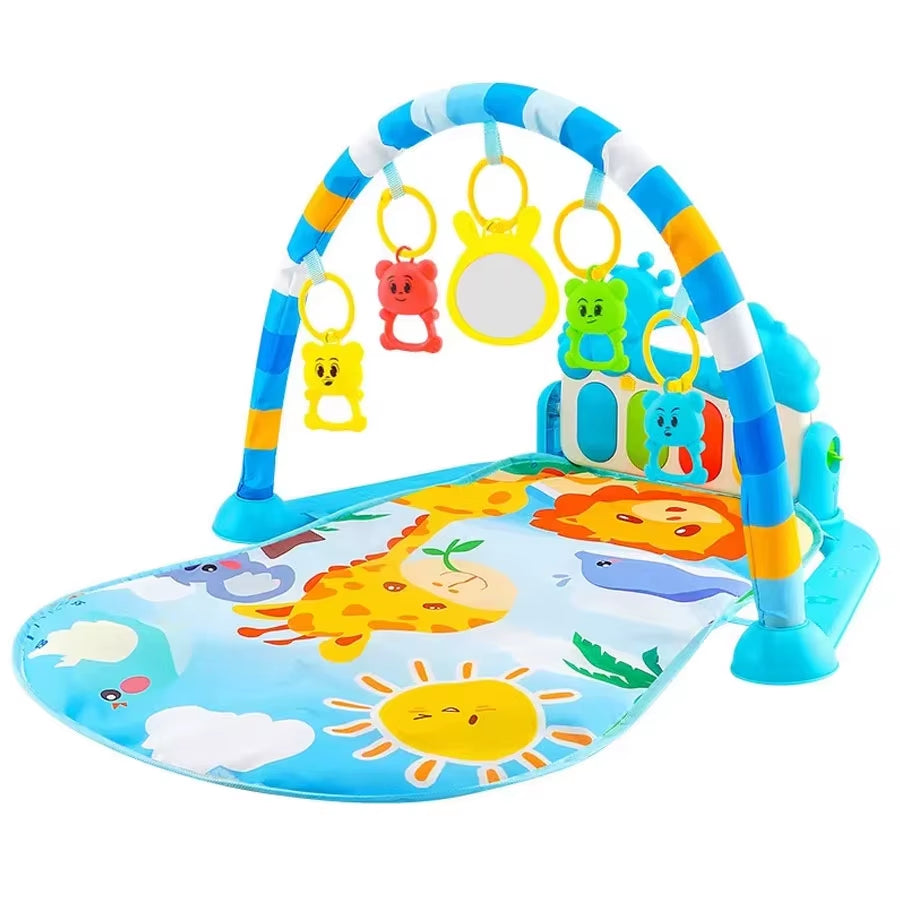 Baby Music Rack Play Mat Kids Piano Keyboard Carpet Gym Crawling Activity Baby Rug Early Educational Toy for Infant Gift