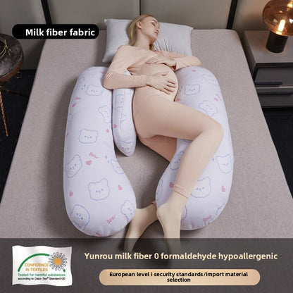 Coussin de Grossesse Multifonctionnel – Oreiller de Maternité Ergonomique U &amp; H, Soutien du Dos, du Ventre et des Jambes, Housse Amovible, Tissu Premium 
