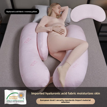 Coussin de Grossesse Multifonctionnel – Oreiller de Maternité Ergonomique U &amp; H, Soutien du Dos, du Ventre et des Jambes, Housse Amovible, Tissu Premium 