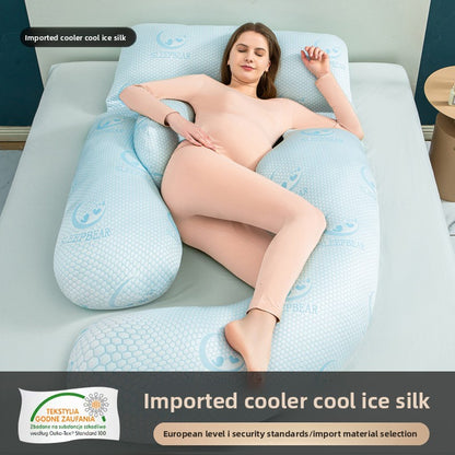 Coussin de Grossesse Multifonctionnel – Oreiller de Maternité Ergonomique U &amp; H, Soutien du Dos, du Ventre et des Jambes, Housse Amovible, Tissu Premium 