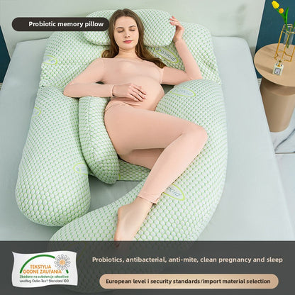 Coussin de Grossesse Multifonctionnel – Oreiller de Maternité Ergonomique U &amp; H, Soutien du Dos, du Ventre et des Jambes, Housse Amovible, Tissu Premium 