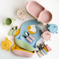 Ultimate Baby Feeding Silicone Tableware Set - Waterproof, BPA Free, with Sucker Plates, Bowl, Bib, and Cups - Free Shipping!