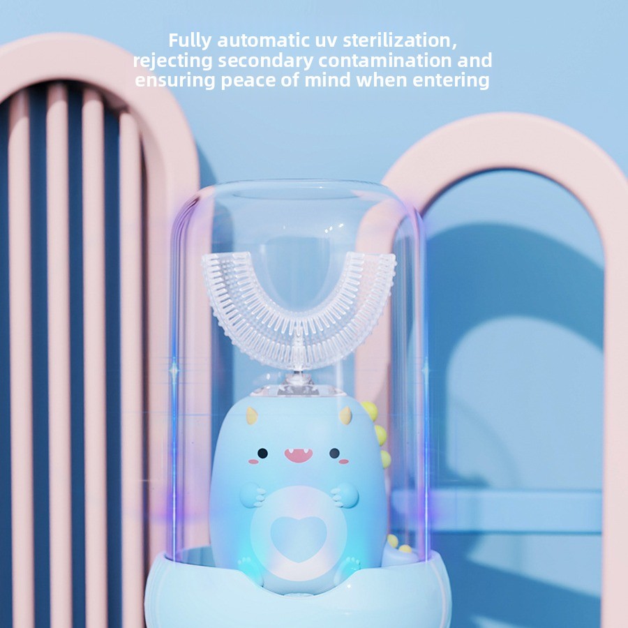 Kids U-Shaped Electric Toothbrush for Children | Soft Bristles, USB Rechargeable, Quiet & Safe