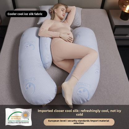 Coussin de Grossesse Multifonctionnel – Oreiller de Maternité Ergonomique U &amp; H, Soutien du Dos, du Ventre et des Jambes, Housse Amovible, Tissu Premium 