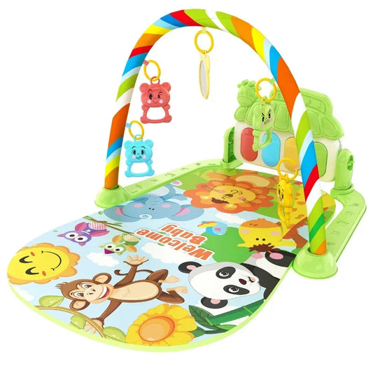 Baby Music Rack Play Mat Kids Piano Keyboard Carpet Gym Crawling Activity Baby Rug Early Educational Toy for Infant Gift