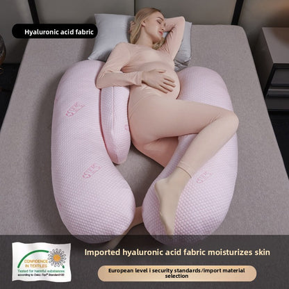 Coussin de Grossesse Multifonctionnel – Oreiller de Maternité Ergonomique U &amp; H, Soutien du Dos, du Ventre et des Jambes, Housse Amovible, Tissu Premium 
